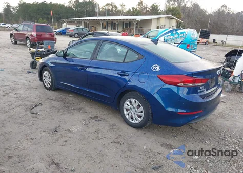 2017 Hyundai Elantra Se из США, поврежденный, VIN 5NPD74LF0HH137720